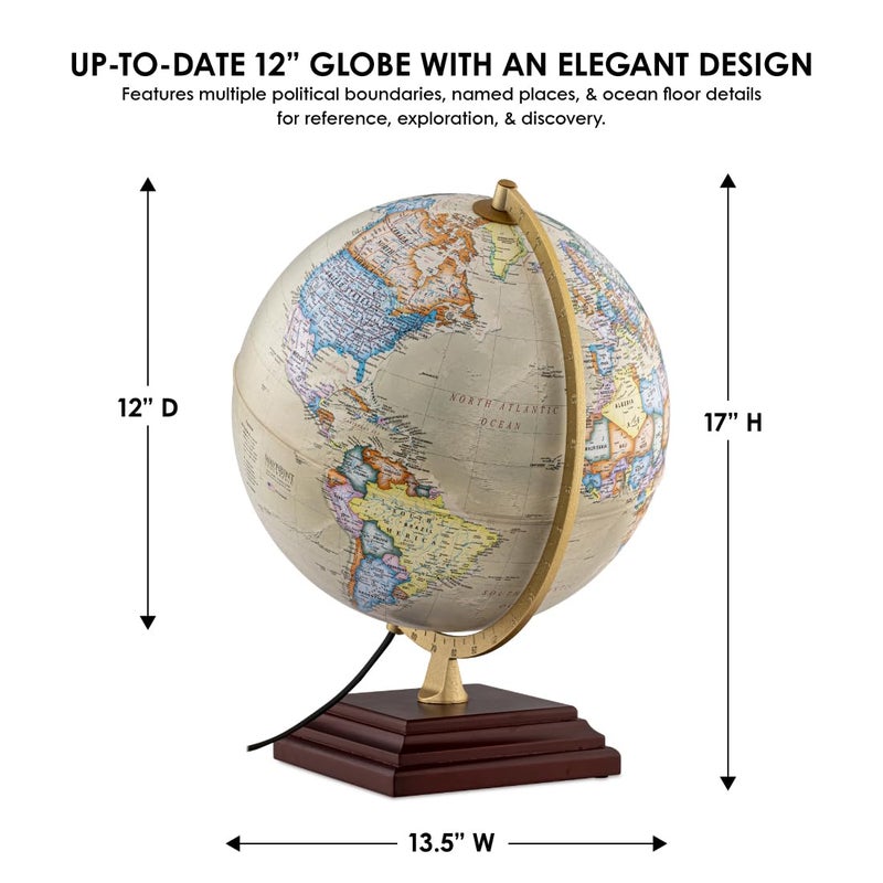 Waypoint Geographic Atlantic Illuminated Globe - Image 3